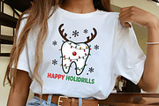 Teeth Christmas Sweatshirt, Christma, an Illustration by CrexoraLab (Thumbnail 2 of 4)