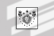Vintage Sacred Hearts Bundle, an Object Graphic by Annie Konst (Thumbnail 11 of 15)