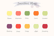Collection fruit smoothies., a Food Illustration by itiir (Thumbnail 5 of 11)