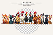 Whimsical Animal Emotions Clipart, an Illustration by Artnoy (Thumbnail 4 of 8)