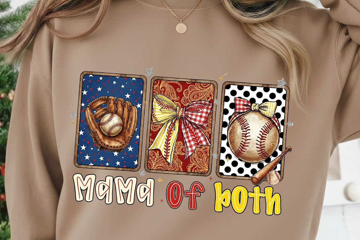 Mama Of Both PNG Sports Mom PNG, a Graphic by Vector Portal (Photo 2 of 8)