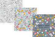 Back to school doodle pattern, a Pattern Graphic by kostolom3ooo (Thumbnail 2 of 2)
