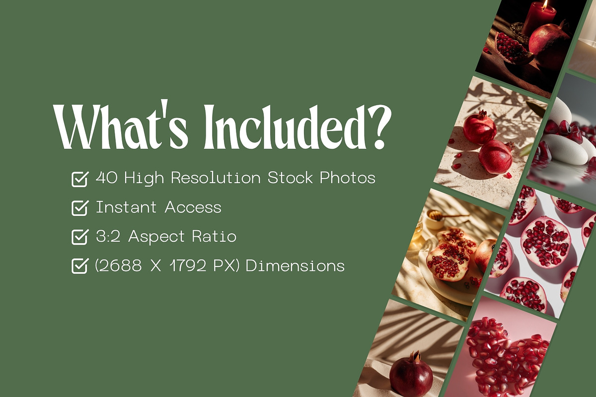 40 Editorial Pomegranate Photos, a Food Illustration by Incomelion (Photo 6 of 12)