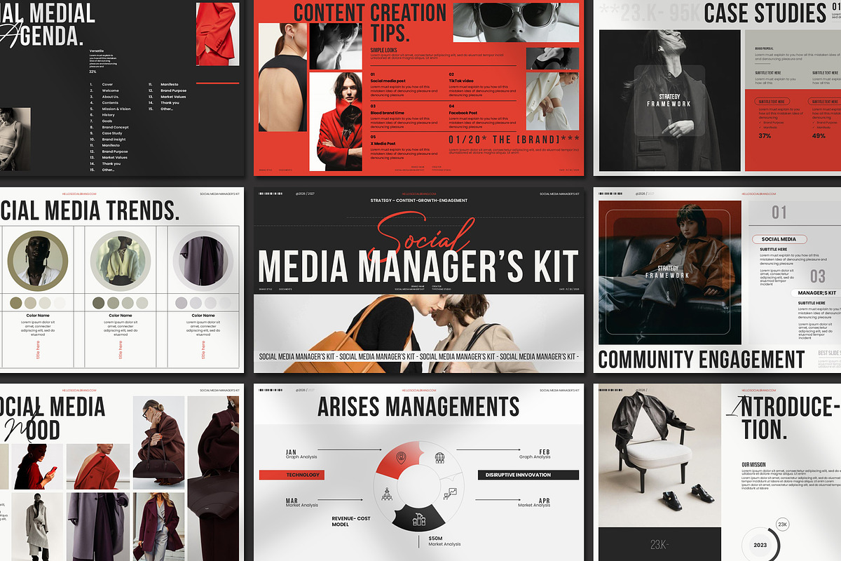 Social Media Manager's Kit, a Presentation Template by Aura Agency (Photo 6 of 11)
