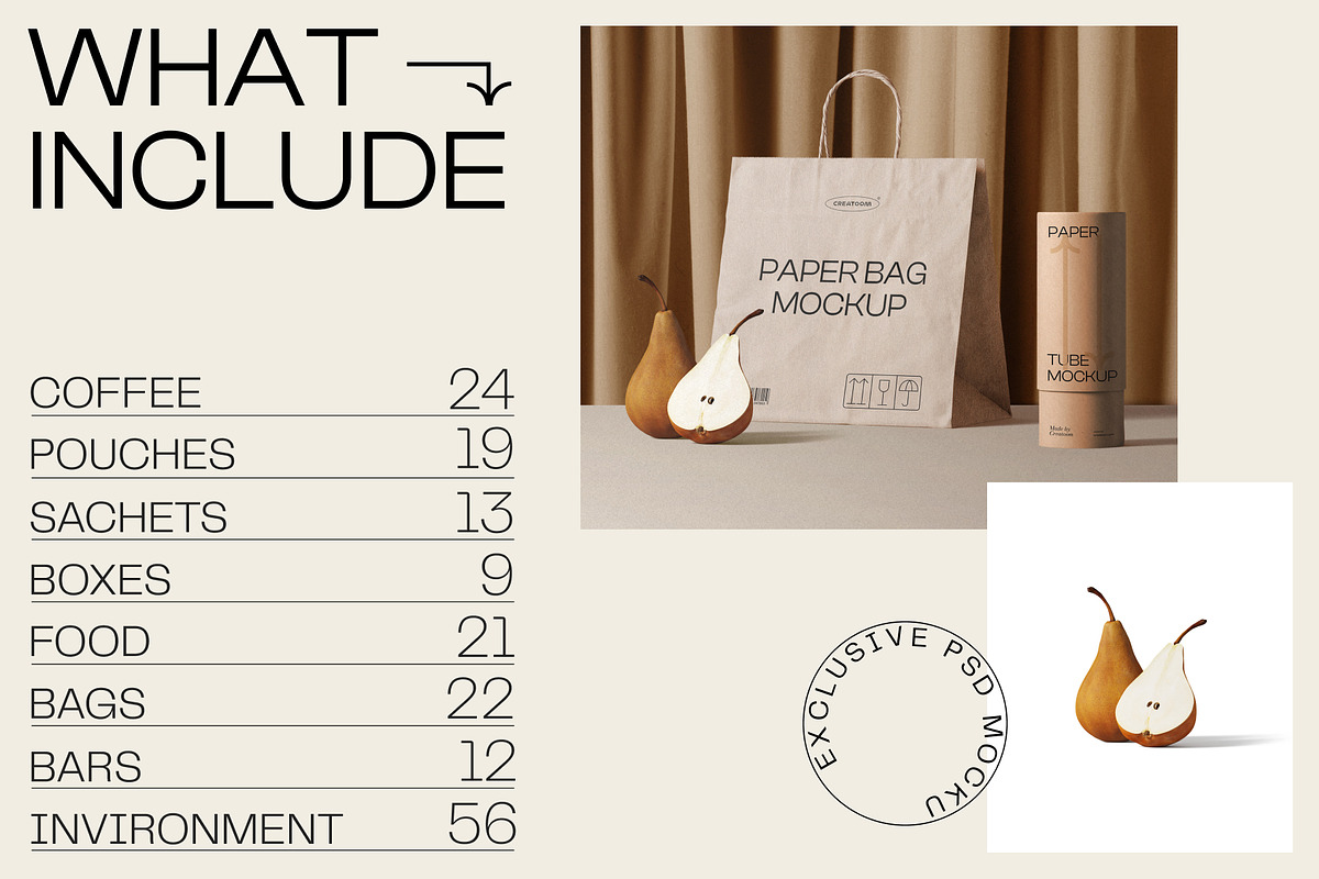 Mockup packaging set - part 1, a Cups & Container Mockup by Creatoom (Photo 5 of 11)