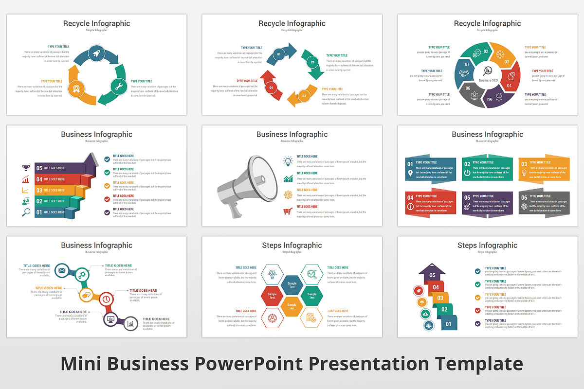 Mini Business PowerPoint Template, a Presentation Template by GraphicStan (Photo 14 of 30)