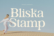 CS Bliska Stamp, a Serif Font by Craft Supply Co. (Thumbnail 1 of 8)