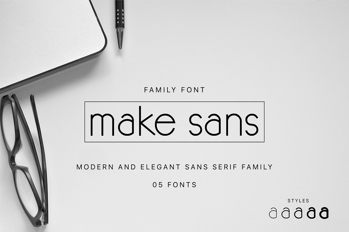 MAKE SANS - Elegant Family Font