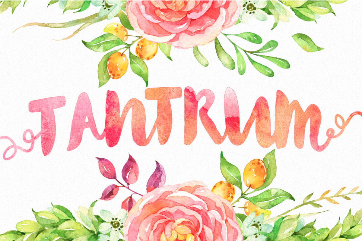Watercolor Kit Styles + Typeface