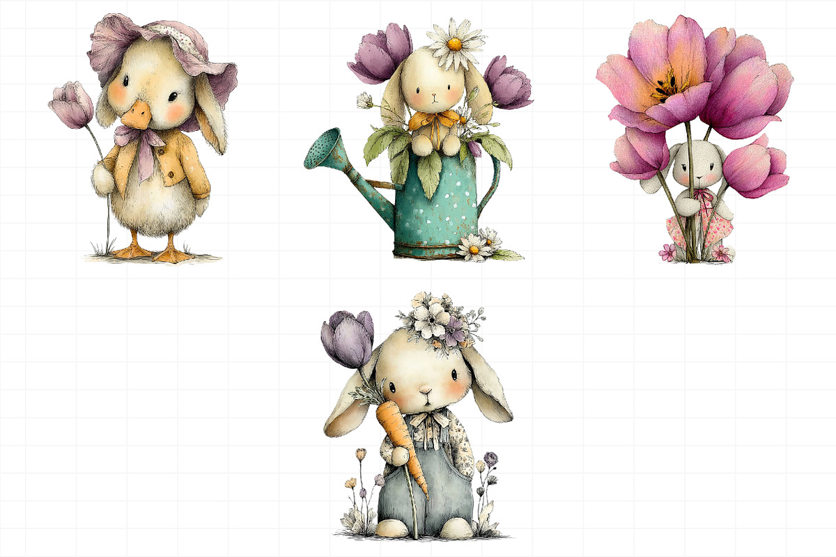 Whimsical Spring Clipart, an Illustration by Daily.Designs (Photo 3 of 8)