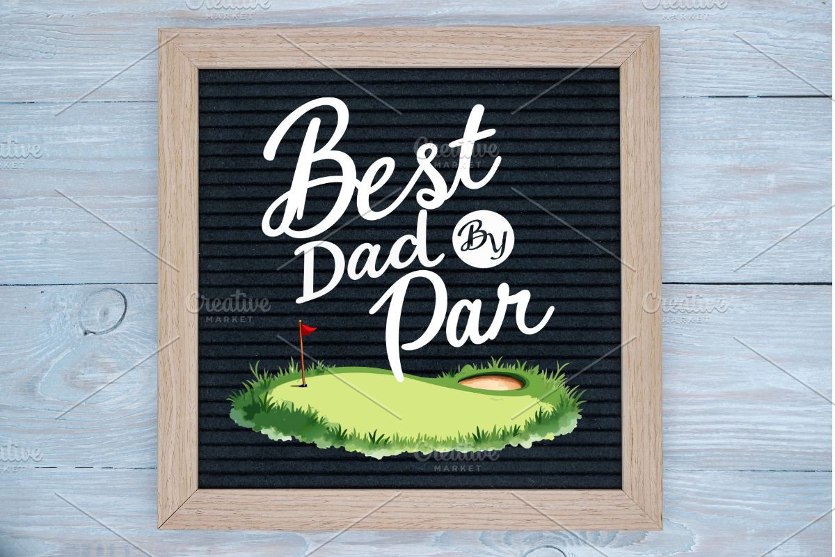 Best Dad by Par – Golf, Father's Day, an Illustration by Awieee1 (Photo 4 of 4)