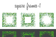 Green clover frames and borders, a Pattern Graphic by ekmelica (Thumbnail 3 of 11)