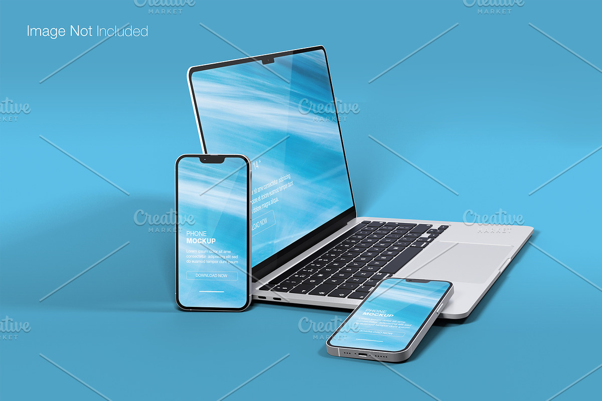 Realistic macbook pro 14 inch mockup, a Mac Mockup by Raihan Rahman (Photo 20 of 21)