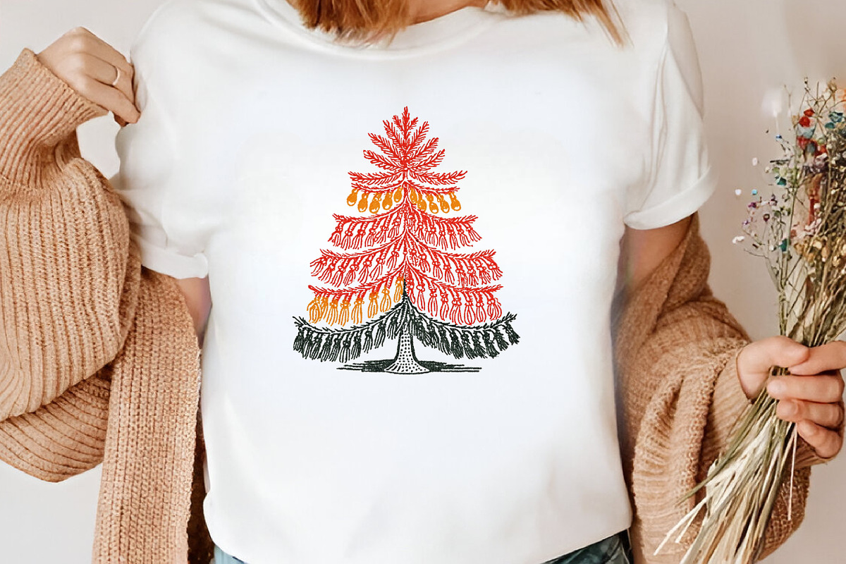 Boho Christmas Trees Clipart, an Illustration by Canvas Craft (Photo 7 of 8)
