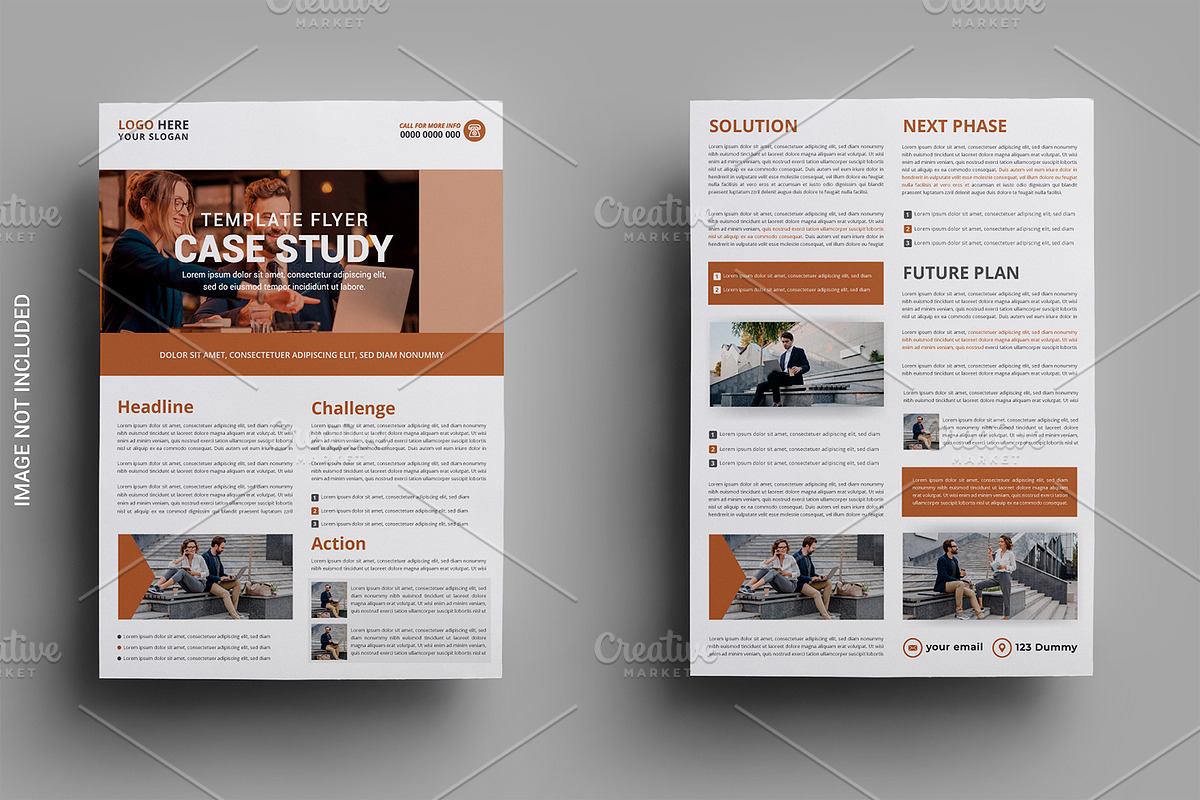 Case Study Flyer Template, a Flyer Template by graphics city (Photo 3 of 4)