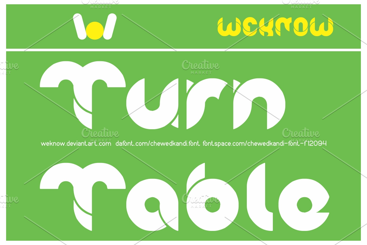 chewedkandi font preview 5