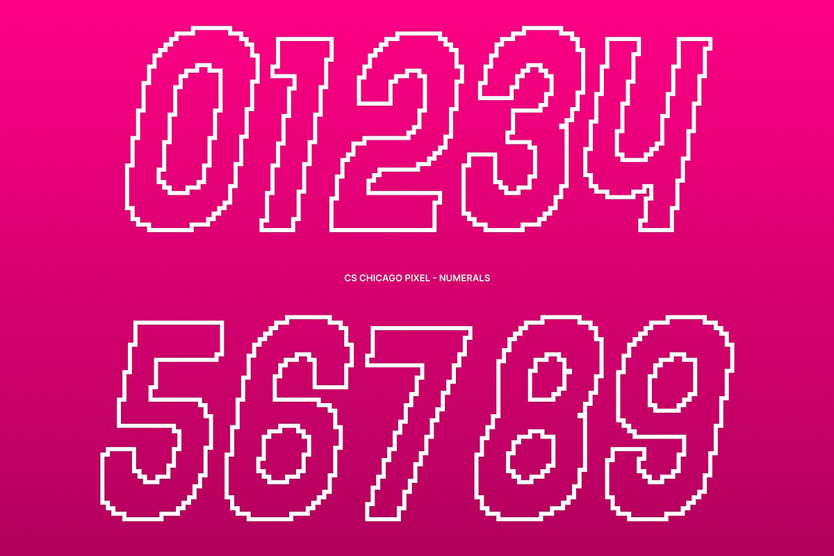 CS Chicago Pixel, a Sans Serif Font by Craft Supply Co. (Photo 6 of 8)