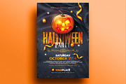 Halloween Party Flyer Template, a Flyer Template by Rome B Creation (Thumbnail 2 of 2)