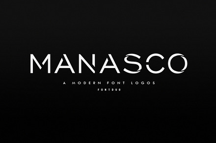 Manasco - A Modern Font Logos Disc%, a Sans Serif Font by Anxiety Studio