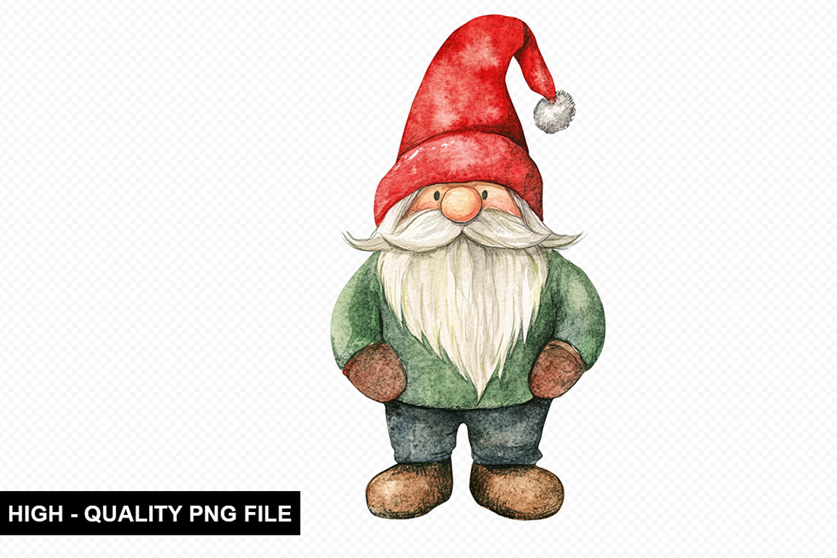 Christmas Gnome Clipart Bundle, an Illustration by crative8112 (Photo 2 of 10)