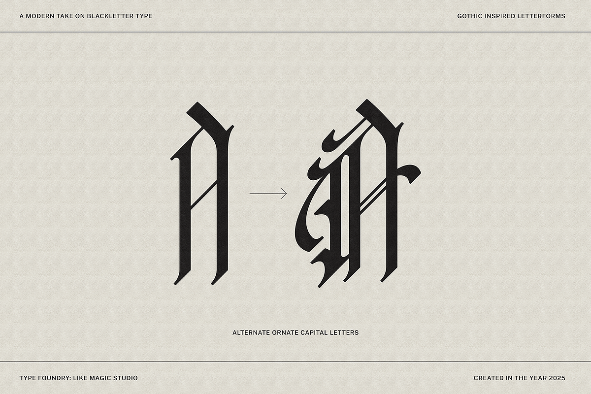 Dark Mother - Gothic Typeface