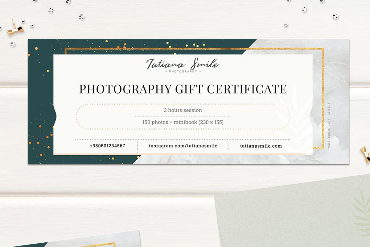 Photography Gift Сertificate, a Card Template by ArealPro (Photo 15 of 27)