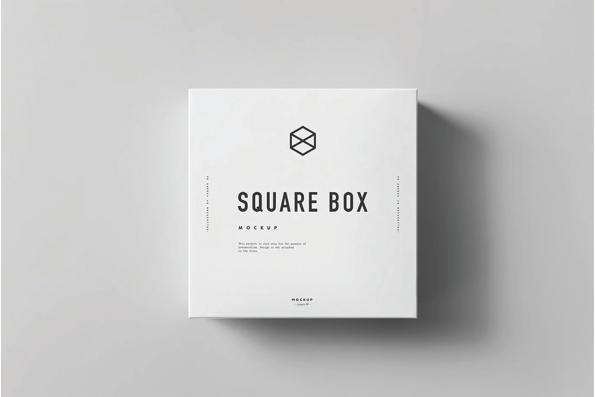 Square Shoe Box Mockup, a Packaging Mockup by DesignRushMarket (Photo 3 of 7)