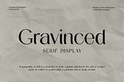Gravinced Modern Serif Display Font, a Serif Font by UICreative (Thumbnail 1 of 13)