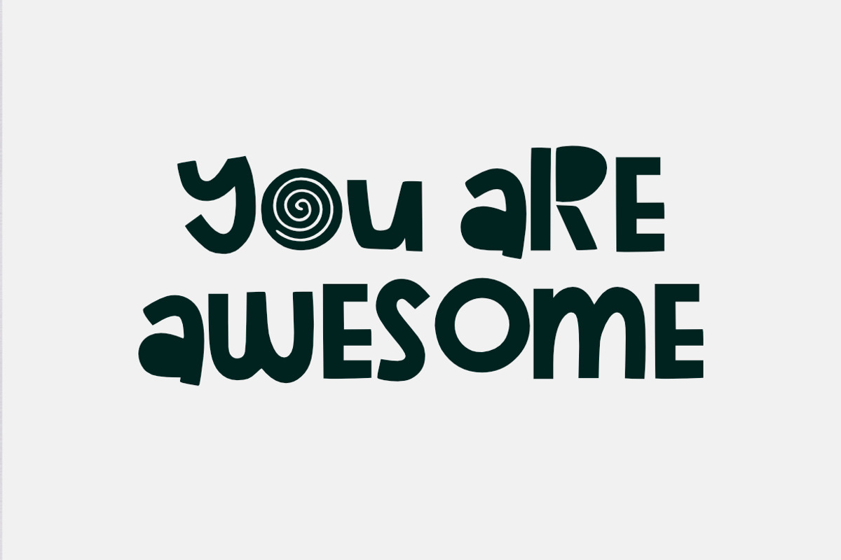 Childish Font, a Font by YandiDesigns (Photo 4 of 4)