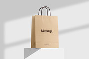 Kraft Paper Shopping Bag Mockup, a Packaging Mockup by Ram Studio LLC (Thumbnail 6 of 16)