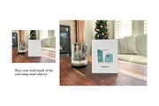 A2 Christmas Card Mockup Bundle, a Household Mockup by Saguaro Digital (Thumbnail 7 of 11)