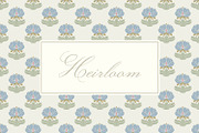 Heirloom Blue Sage Heritage Pattern, a Pattern Graphic by Pretty Cosy Chai (Thumbnail 1 of 4)