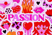 Passion - Bright Love Collection, a Decorative Illustration by Leila Divine (Thumbnail 1 of 13)