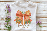 Scene Christmas Coquette Bow PNG, an Illustration by CraftArtStudio (Thumbnail 2 of 4)