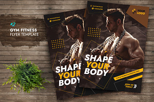 Gym Fitness Flyer Template