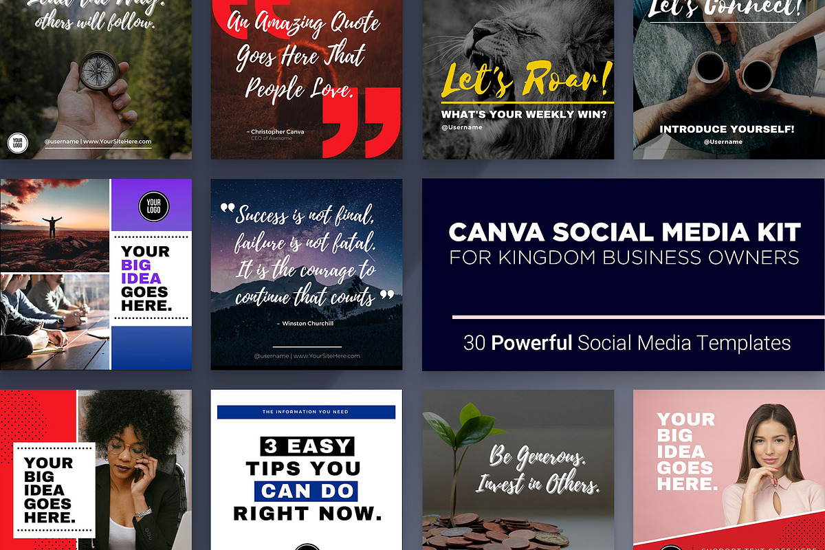 Faith Canva Social Media Templates, a Social Media Template by Mike Brennan Art & Design (Photo 1 of 3)
