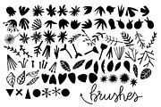 Floral shapes brushes, a Texture Graphic by Natalia Gonzalez (Thumbnail 2 of 6)