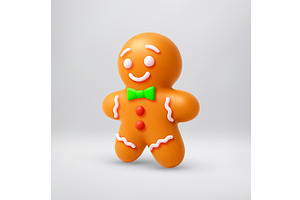 3D Cute ginger man character for, an Object Illustration by Abscent
