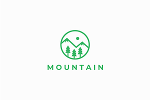 Mountain Logo template, a Branding & Logo Template by yopie