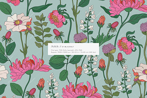 Maia Botanical Pattern And Graphics