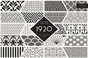 1920 Art Deco Seamless Patterns, a Pattern Graphic by The Paper Town (Thumbnail 7 of 15)