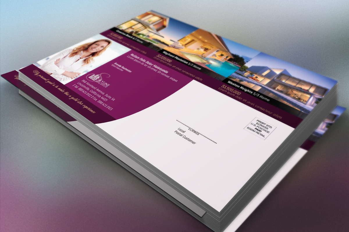 Real Estate EDDM Postcard Template, a Flyer Template by Godserv Designs (Photo 4 of 6)