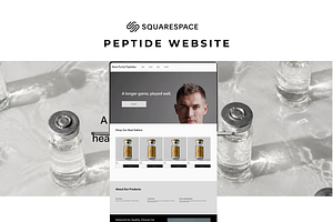 Nova Squarespace Peptide Website