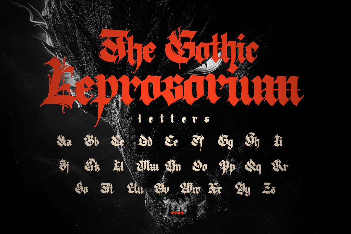 Gothic vector letters - 027, an Object Graphic by GeekClick (Photo 8 of 13)