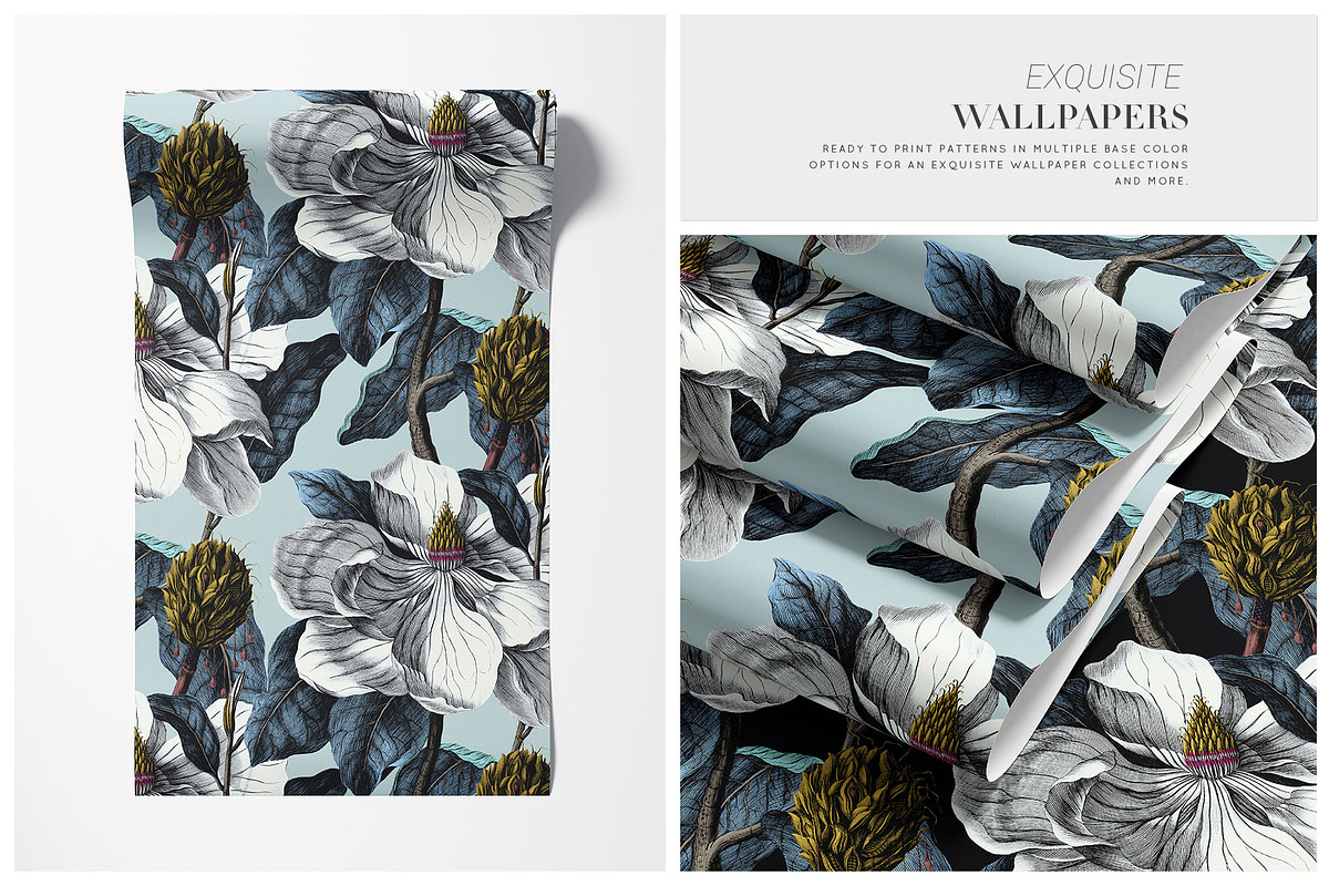 Magnolia Luxe Botanical Pattern., a Pattern Graphic by TSTUDIO (Photo 11 of 11)