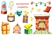 Christmas Story - Clipart Set, an Illustration by Mashamashastu (Thumbnail 6 of 13)