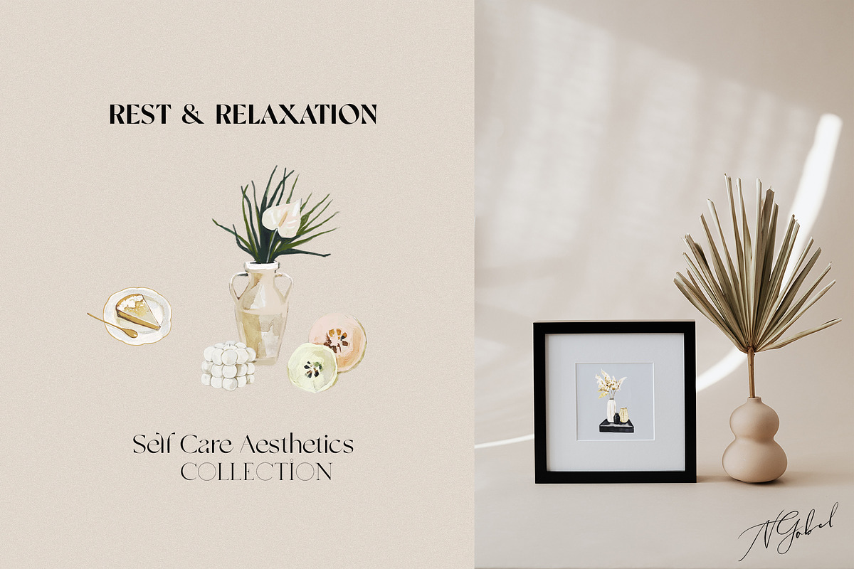 SELF CARE AESTHETICS COLLECTION, a Healthcare Illustration by Natalia Tugova (Photo 13 of 29)