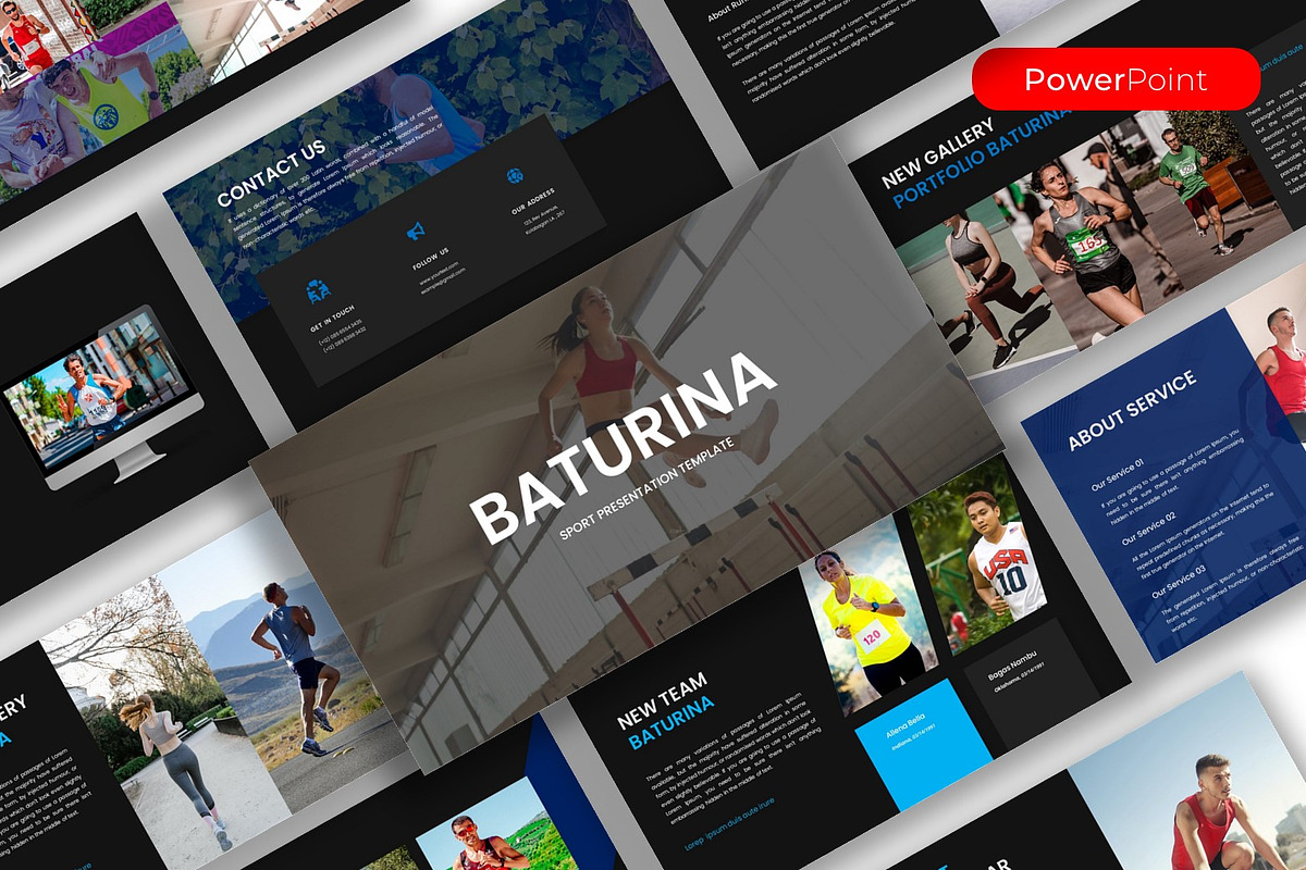 Baturina – Sports PowerPoint, a Presentation Template by kreatifreya (Photo 1 of 5)