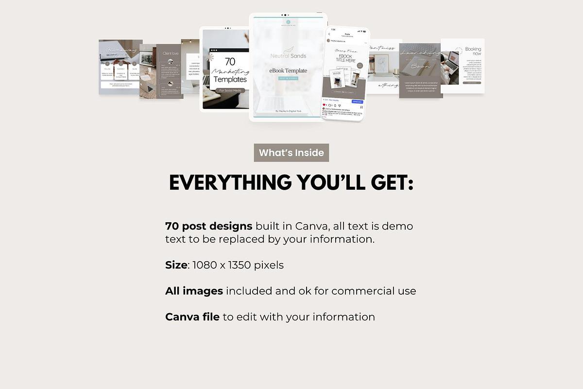 Canva Social Media Graphic Templates, a Social Media Template by Hayley's Digital Hub (Photo 6 of 7)
