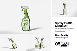 Spray Bottle Mockup For Branding, an Advertising Mockup by bimockup